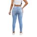 Women's Clothing Fashion Street Shooting High Waist Skinny Blue Jeans For Women_ecoleips.com