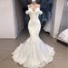 Women's Clothing Light Wedding Dress Mermaid Simple Super Fairy Temperament Bride Wedding Wedding Dress_ecoleips.com