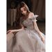 Banquet Evening Dress Female 2025 New Spring One Shoulder Elegant Annual Meeting Host Fairy Temperament Birthday Dress_ecoleips.com