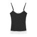 Polka Dot Camisole For Women, Summer New Design, Niche Lace Patchwork, Slim Fit, Short Sleeveless Top_ecoleips.com