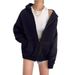 Aria Basics Foreign Trade European And American Style 2025 New Hot-Selling Women's Zipper Hooded Cardigan Jacket_ecoleips.com