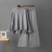 Women's Winter Knitted Sweater Set Fashionable Temperament Lazy Style Tops And Wide Leg Pants Two-Piece Suit European American Inspired_ecoleips.com