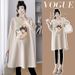 Autumn New Korean Fashion Printed Maternity Dress_ecoleips.com