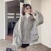 Pocket Design Sense, Women's 2025 New Spring And Autumn Short Loose Casual Sportswear Jacket_ecoleips.com