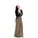 Fashion Suit Women With Leopard Print Strap Dress And Short Knitted Cardigan Two-Piece Set For Early Spring 2025_ecoleips.com
