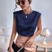 Women's Clothing T-shirt Loose Casual Satin Short Sleeve_ecoleips.com