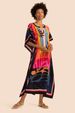 Women's Floral Beach Cover Up Dress - Lightweight Long Sun Dress For Swimsuits, Vacation, Pool Party - Quick Dry Polyester Cover Up With Loose Fit_ecoleips.com