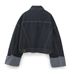 Distressed Denim Jacket & Rolled Hem Jeans Set – Vintage Western Two-Piece Outfit With Adjustable Waist Tie_ecoleips.com