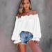 2024 Early Spring Hot-Selling New Elegant Style Casual Ruffled Off-Shoulder Long-Sleeve Shirt For Women_ecoleips.com