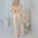 Women's Casual Sporty Two Piece Set Long Sleeved Sweatshirt & Jogger Pants Autumn Collection Comfortable Breathable Outfit_ecoleips.com