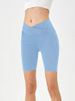K New Cross High Waisted Denim Shorts For Women, High Stretch And Slimming, Sporty Outerwear Pocket, Fitness Five Point Cycling Pants_ecoleips.com