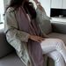 Floral Print Long Sleeve Midi Dress With Ruffle Sleeves, Light Green Bohemian Dress For Women_ecoleips.com