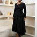 Aria Basics Aria Basics D617 European And American Cross-border Women's Clothing 2026 Spring New Elegant Style Asymmetrical Collar High-waisted_ecoleips.com