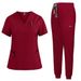 Women’s Clothing New Color, Nurse Uniform,Women's Short Sleeved Hand Brushing Uniform, Oral Work Uniform, Elastic Quick Drying Hand Washing Uniform_ecoleips.com