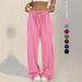 High-Waisted Wide-Leg Lounge Pants – Side Stripe Detail, Breathable & Flowy (S-XL, 7 Colors)_ecoleips.com