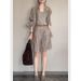 Women's High End Shirt Set Summer Casual Loose Fitting Vintage Style Trendy Whole Set_ecoleips.com