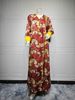 Women's Clothing Fashion Printed Robe Middle East Dress_ecoleips.com