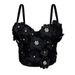 Women's Clothing Three Dimensional Flower Diamond Studded Body Shaping Tube Top For Outer Wear Suspender Bra For Women_ecoleips.com