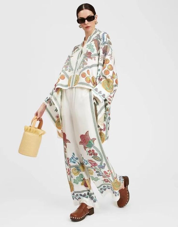 2025 Fashion Women's Stand Collar Irregular Top And Pants Set Two-Piece_ecoleips.com