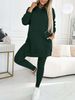 Women's Clothing sports leisure hooded sweatshirt thickened threaded leggings two piece suit_ecoleips.com
