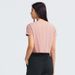 New European And American Style Sexy Crop Top Yoga T-Shirt For Women, Quick-Dry Loose Breathable Outdoor Sports Fitness_ecoleips.com