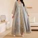 Muslim Dress Women Elegant Middle Eastern Muslim Abaya Dress With Sequins - Dubai Arabian Style Modest Fashion For Women_ecoleips.com