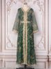Women’s Clothing Real Shot Muslim Women's Clothing Embroidery Beaded Evening Dress_ecoleips.com