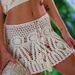 Handmade Crochet Beach Dress Women's Bikini Swimsuit Cover Up 8 Colors Sexy Vacation Style_ecoleips.com