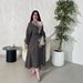 Women's Clothing Women's Lace Kaftan Robe Two Piece Set Autumn/Winter Party Wear For Formal & Casual For Women_ecoleips.com
