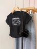Women's Pure Cotton Short Sleeve T-Shirt Shoulder Cutout Summer Design Unique Style Pleated Waist Cinching Irregular Versatile Top_ecoleips.com