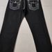 E-commerce American High Street Fashion Brand Jeans, White With Thick Stitching, Buddha Religion Straight-leg Casual_ecoleips.com