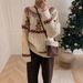 girl New Ye Atmosphere Christmas Red Be Sweater Women Pullover Loose Autumn Winter Thickened Lazy Knitted Top For_ecoleips.com