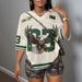 Women's Clothing Fashion Street Trend Print Loose Casual Short Sleeved Tops T Shirts_ecoleips.com