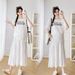 Real Shot Maternity Dress Summer New Tea Outfit Korean Drama Fashion Street Style Beautiful Two-Piece Set_ecoleips.com