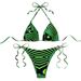 Women's Clothing Split Printed Swimsuit Women's High End Sexy Bikini Swimsuit Spot_ecoleips.com