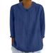 Women's Autumn-Colored Collar-Up, Solid-Color, Loose-Fitting Top With Seven-Inch Sleeves_ecoleips.com