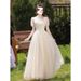Champagne Color 2025 Wedding Female Bride Sister Group Bridesmaid Graduation Performance Dress_ecoleips.com