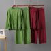 plus Size Women's Cable Knit Pullover Sweater Set European American Style Casual Two Piece Autumn Winter Clothing_ecoleips.com