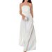 Elegant Pleated Maxi Dress – Chic Solid Color Party Dress With Flowy Silhouette For Women (S-XL)_ecoleips.com