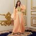 Women's Clothing Solid Color Robe Female Dress Temperament Elegant Dress Cardigan_ecoleips.com