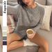 Diyun European And American Casual Simple Solid Color Long Sleeve Coat Sweater Women's Fashion 2025 Autumn_ecoleips.com