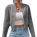 Women's Clothing Korean-Style Short Zipper Cardigan – Lightweight Knit Sweater For Women_ecoleips.com