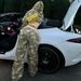 Women’s Clothing Camouflage Contrast Print Hooded Zipper Cardigan Sweatshirt High Waist Straight Trousers Casual Street Sports Two Piece Set_ecoleips.com