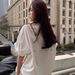Large Size White Short-sleeved T-shirt Women's Summer New Loose And Thin Design Niche Pure Cotton Half-sleeved Top_ecoleips.com