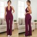 European American Style Nude-feel Hollow-out Backless Tight-fitting Jumpsuit, New Summer One-piece Outfit, Butt-lifting_ecoleips.com