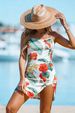 Women Dress Sleeveless Halter Neck Tropical Print Light Bodycon Boho Mini Spring Summer Chic Dress Beach Slim Outfit_ecoleips.com
