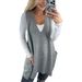 2024 Cross-Border Independent Station Autumn Winter Solid Color V-Neck Pocket Knitted Vest Sleeveless_ecoleips.com