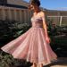 Women's Clothing Spring and Summer New Women's Banquet Evening Dress Sexy V neck Slim Short Dress Short Skirt_ecoleips.com