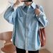 K New Women's Clothing Urban Casual Denim Shirt Jacket_ecoleips.com