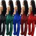 Women's Clothing Solid Color Sleeveless One Shoulder Sequined Trousers Jumpsuit_ecoleips.com